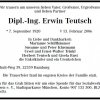 Teutsch Erwin 1920-2006 Todesanzeige